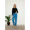 MARSiLYAN- Kadın Pamuklu Alt Pijama Saks