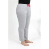 MARSiLYAN- Kadın Pamuklu Büyük Beden Alt Pijama Gri
