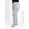 MARSiLYAN- Kadın Pamuklu Büyük Beden Alt Pijama Gri
