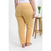 MARSiLYAN- Kadın Pamuklu Büyük Beden Alt Pijama Sarı