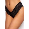 MARSiLYAN- Kadın Siyah Dantelli Seksi Külot