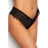 MARSiLYAN- Kadın Siyah Dantelli Seksi Külot