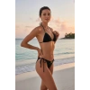 MARSiLYAN- Kadın Siyah Pedli Fiyonklu Bağlamalı Bikini Takımı
