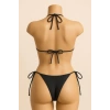 MARSiLYAN- Kadın Siyah Yandan ve Boyundan Bağlamalı Bikini Mayo Takımı