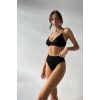 MARSiLYAN- Kadın Siyah Yüksek Bel Dolgusuz Slip Takım
