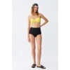 MARSiLYAN- Kadın Straplez Sarı Yüksek Bel Bikini Takımı