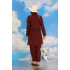 MARSiLYAN- Kadın Tam Tesettür Bordo Mayo