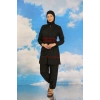 MARSiLYAN- Kadın Tam Tesettür Mayo Siyah