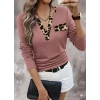 MARSiLYAN- Kadın Uzun Kollu V Yakalı Kaşkorse Bluz
