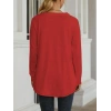 MARSiLYAN- Kadın Uzun Kollu Yuvarlak Yaka Salaş Iki Iplik Bluz