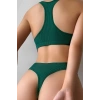 MARSiLYAN- Kadın Yeşil Desteksiz Seamless Tangalı İç Çamaşır Takımı