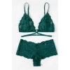 MARSiLYAN- Kadın Yeşil Özel Şık Sütyen Külot Takımı