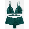 MARSiLYAN- Kadın Yeşil Özel Şık Sütyen Külot Takımı