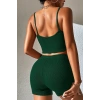 MARSiLYAN- Kadın Yeşil Şortlu Kaşkorse Gecelik Takım