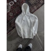 MARSiLYAN- Kapşonlu Üç İplik Penye Basic SweatShirt - Beyaz