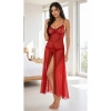 MARSİLYAN- Kırmızı Şifon Gecelik - 222