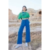 MARSiLYAN-  Kısa Kollu Never Give Up 3lü Crop Eşofman Takımı