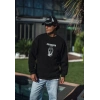 MARSiLYAN- Kışlık Bisiklet Yaka Baskılı SweatShirt - Siyah