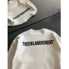 MARSiLYAN- Kışlık Bisiklet Yaka Oversize Baskılı SweatShirt - Beyaz