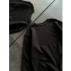 MARSiLYAN- Kışlık Bisiklet Yaka Üç İplik Basic SweatShirt - Siyah
