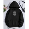 MARSiLYAN- Kışlık Üç İplik Kapşonlu SweatShirt - Siyah