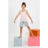 MARSiLYAN- Kız Çocuk İp Askılı Şortlu Penye Pembe Pijama Takım
