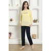 MARSiLYAN- Kız Çocuk Penye Pijama Takım Sarı