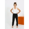 MARSiLYAN- Kız Çocuk Sıfır Kol Beyaz Penye Pijama Takım