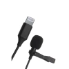 MARSİLYAN™- Lightning 2 Metre Double Mikrofon - Siyah
