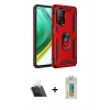 MARSİLYAN™- Mi 10T Pro Kılıf Ahenk Klasik Koleksiyonu - Şeffaf Polymer Nano Ekran Koruyucu + Kamera Lens Koruma Cam - SF
