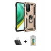 MARSİLYAN™- Mi 10T Pro Kılıf Ahenk Klasik Koleksiyonu - Şeffaf Polymer Nano Ekran Koruyucu + Kamera Lens Koruma Cam - SF