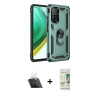 MARSİLYAN™- Mi 10T Pro Kılıf Ahenk Klasik Koleksiyonu - Siyah 20D Premium Cam Ekran Koruyucu + Kamera Lens Koruma Cam - SF