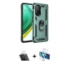 MARSİLYAN™- Mi 10T Pro Kılıf Ahenk Klasik Koleksiyonu - Siyah 3D Antistatik Cam Ekran Koruyucu + Kamera Lens Koruma Cam - SF