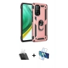 MARSİLYAN™- Mi 10T Pro Kılıf Ahenk Klasik Koleksiyonu - Siyah 3D Antistatik Cam Ekran Koruyucu + Kamera Lens Koruma Cam - SF