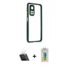 MARSİLYAN™- Mi 10T Pro Kılıf Nova Asil Özel Seri - Şeffaf Polymer Nano Ekran Koruyucu + Kamera Lens Koruma Cam - SF