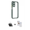 MARSİLYAN™- Mi 10T Pro Kılıf Nova Asil Özel Seri - Siyah Seramik Nano Ekran Koruyucu + Kamera Lens Koruma Cam - SF