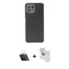 MARSİLYAN™- Mİ 11 Lite Kılıf Ahenk Çizgi Serisi - Siyah Seramik Nano Ekran Koruyucu + Kamera Lens Koruma Cam - SF
