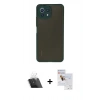 MARSİLYAN™- Mİ 11 Lite Kılıf Ahenk Çizgi Serisi - Siyah Seramik Nano Ekran Koruyucu + Kamera Lens Koruma Cam - SF