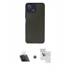 MARSİLYAN™- Mİ 11 Lite Kılıf Ahenk Çizgi Serisi - Siyah Seramik Nano Ekran Koruyucu + Kamera Lens Koruma Cam - SF