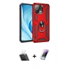 MARSİLYAN™- Mİ 11 Lite Kılıf Ahenk Klasik Koleksiyonu - Şeffaf Pasifik Cam Ekran Koruyucu + Kamera Lens Koruma Cam - SF