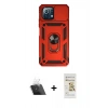 MARSİLYAN™- Mİ 11 Lite Kılıf Ahenk Klasik - Siyah Mat Seramik Nano Ekran Koruyucu + Kamera Lens Koruma Cam - SF