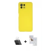 MARSİLYAN™- Mİ 11 Lite Kılıf Ahenk Serisi - Siyah Seramik Nano Ekran Koruyucu + Kamera Lens Koruma Cam - SF