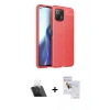 MARSİLYAN™- Mİ 11 Lite Kılıf Doruk Klasik Özel Seri - Siyah Seramik Nano Ekran Koruyucu + Kamera Lens Koruma Cam - SF