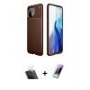 MARSİLYAN™- Mİ 11 Lite Kılıf Eksen Form Prime - Şeffaf Pasifik Cam Ekran Koruyucu + Kamera Lens Koruma Cam - SF