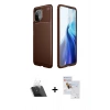 MARSİLYAN™- Mİ 11 Lite Kılıf Eksen Form Prime - Siyah Seramik Nano Ekran Koruyucu + Kamera Lens Koruma Cam - SF