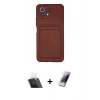MARSİLYAN™- Mİ 11 Lite Kılıf Vadi Çizgi Prime - Şeffaf Pasifik Cam Ekran Koruyucu + Kamera Lens Koruma Cam - SF
