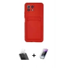 MARSİLYAN™- Mİ 11 Lite Kılıf Vadi Çizgi Prime - Şeffaf Pasifik Cam Ekran Koruyucu + Kamera Lens Koruma Cam - SF