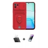 MARSİLYAN™- Mİ 11 Lite Kılıf Vadi Form Prime - Şeffaf Pasifik Cam Ekran Koruyucu + Kamera Lens Koruma Cam - SF