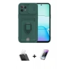 MARSİLYAN™- Mİ 11 Lite Kılıf Vadi Form Prime - Şeffaf Pasifik Cam Ekran Koruyucu + Kamera Lens Koruma Cam - SF