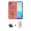 MARSİLYAN™- Mİ 11 Lite Kılıf Vadi Form Prime - Siyah Mat Seramik Nano Ekran Koruyucu + Kamera Lens Koruma Cam - SF